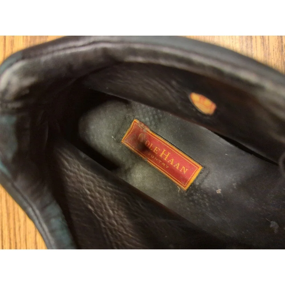 Cole Haan Country Black Leather‎ Boots 11 B Ankle Boot Bootie Chukka